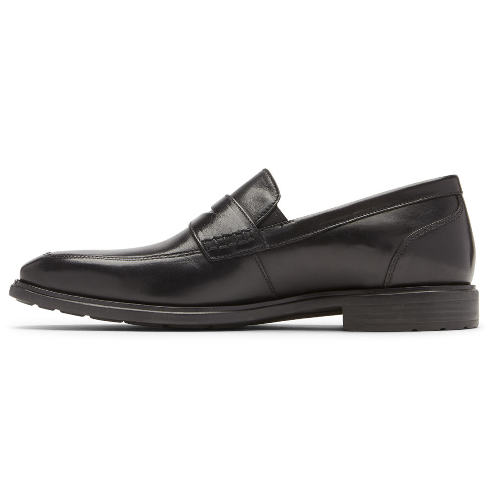 Rockport Singapore Mens Loafers - Dres Sports Business 2 Penny Black - BO2307586